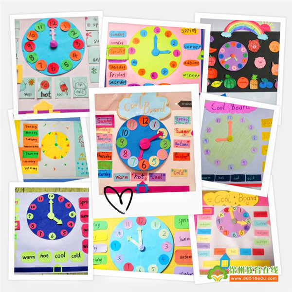 english learning time——湖滨中心小学四年级学生手工制作与英语