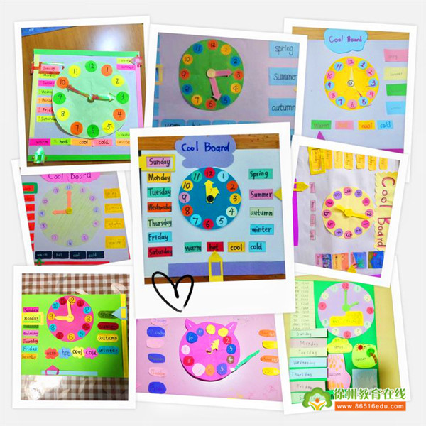 english learning time——湖滨中心小学四年级学生手工制作与英语